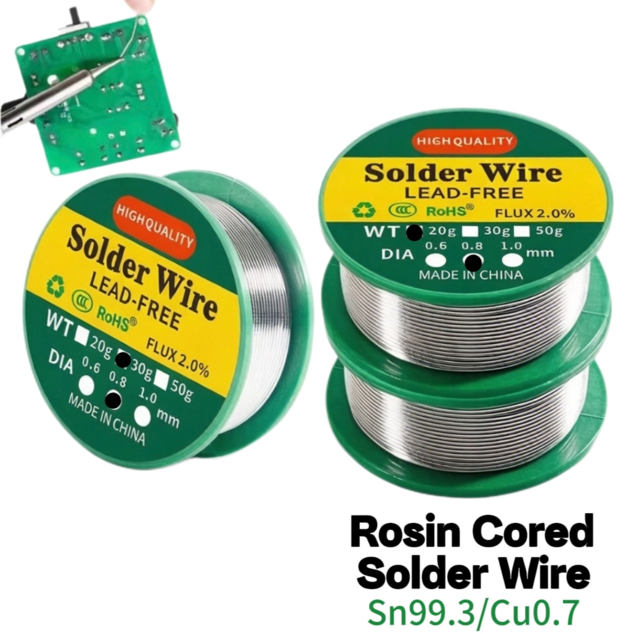 Electronics Repair Degree - 20g-50g 무연 노클린 고순도 납땜 와이어