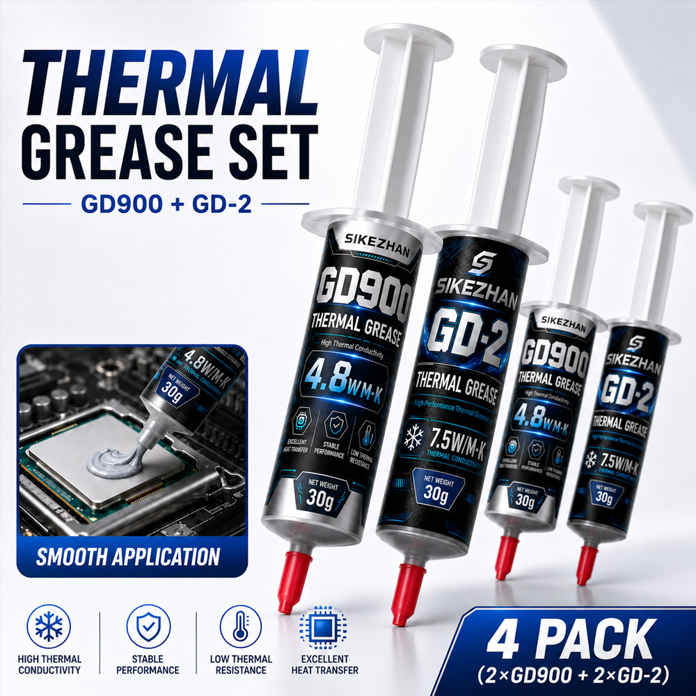 Thermal Paste Cpu - SIKEZHAN 2Pc 열전달 페이스트 30g 실리콘
