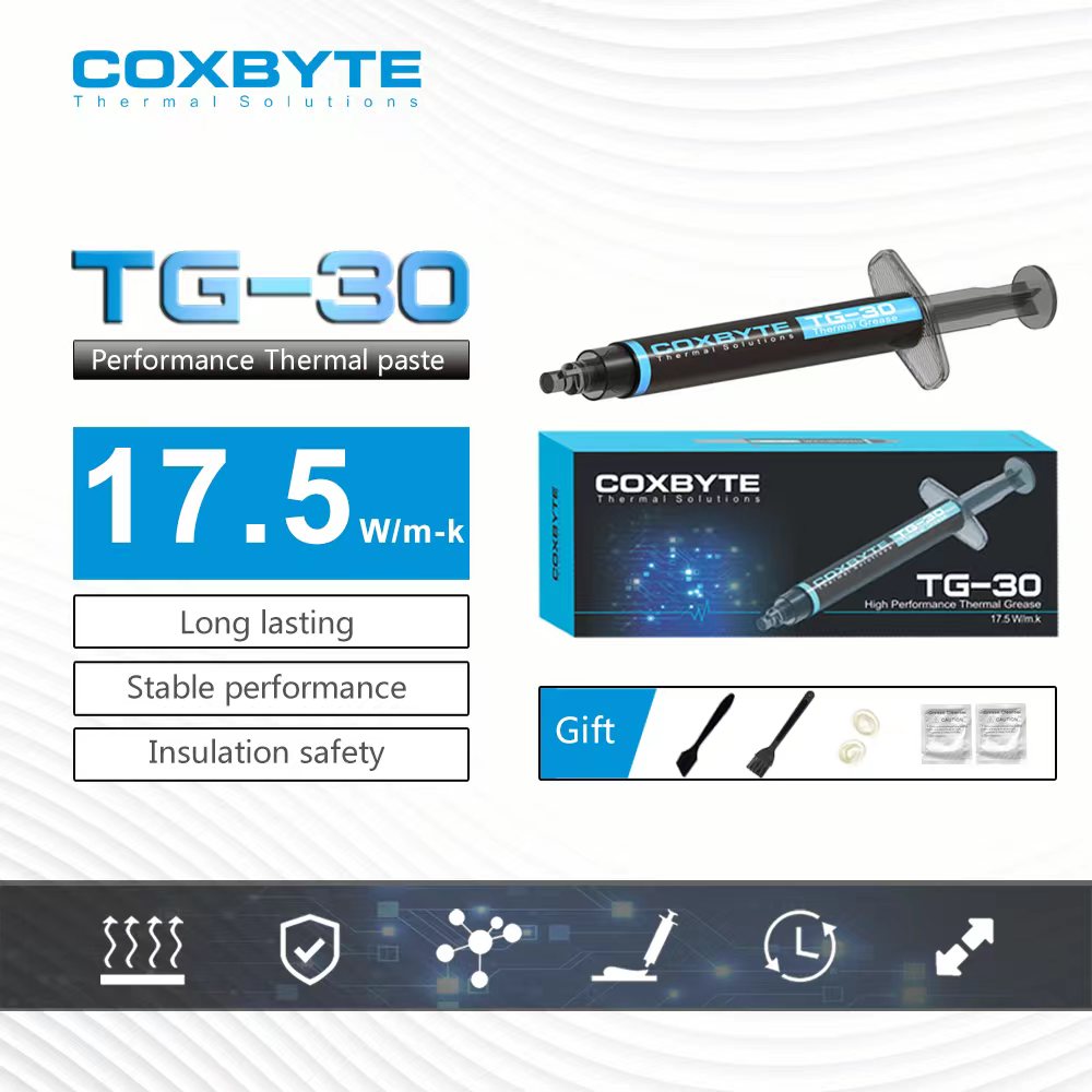 Coxbyte 17.5W/mk 써멀 페이스트 TG-30 - Thermal Paste Cpu 리뷰 및 가격