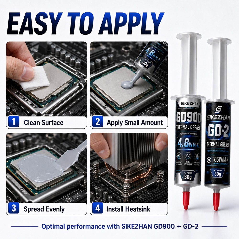 SIKEZHAN 2Pc 열전달 페이스트 30g 실리콘  - Thermal Paste Cpu 리뷰 및 가격