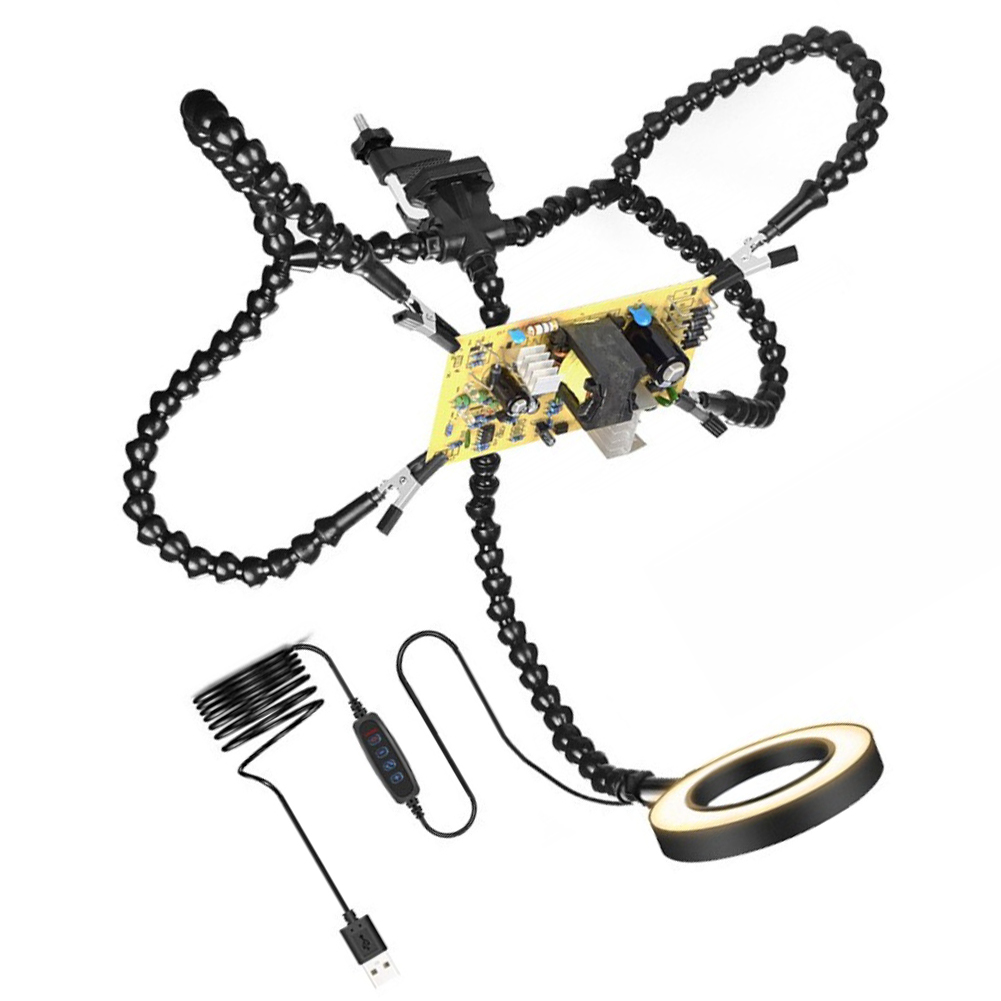 360도 회전 클램프와 USB LED 조명이 있는 유연 - Electronics Repair Degree 리뷰 및 가격